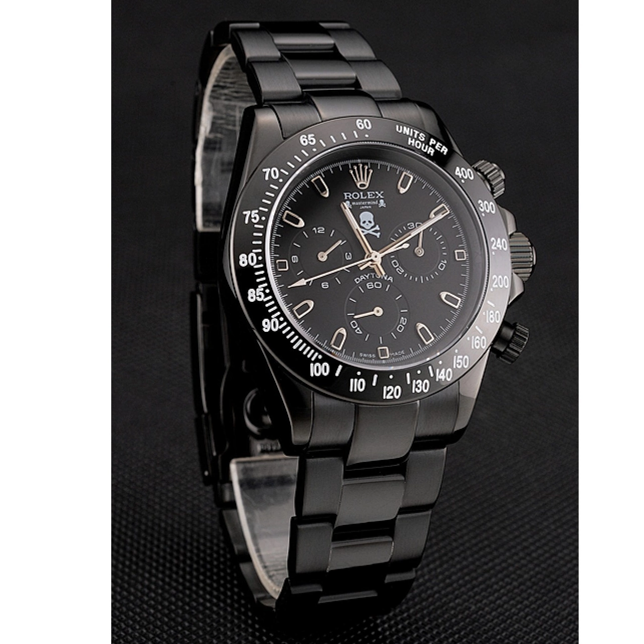 Aaa replica watch Mastermind Japan Black Rolex Daytona 1454023 0530